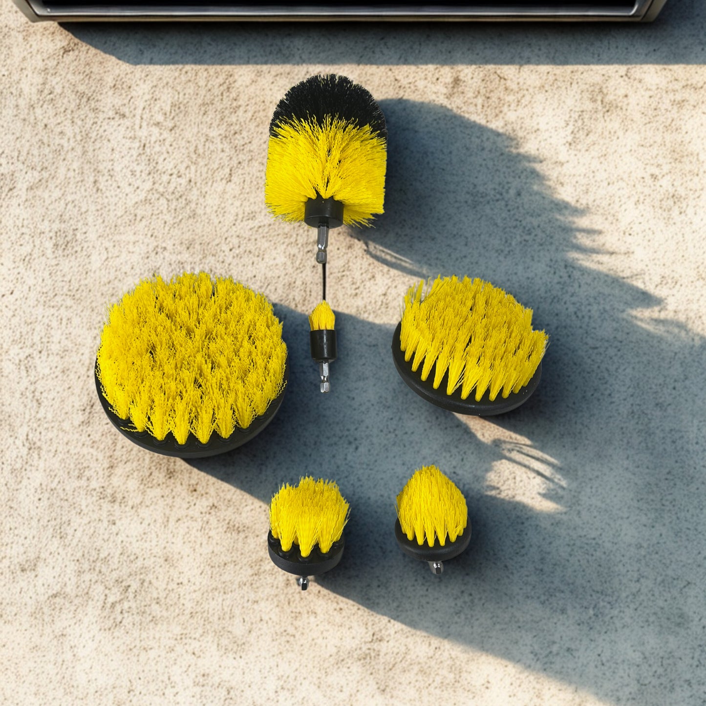 Drill Yellow Brush Set 7 Pcs.