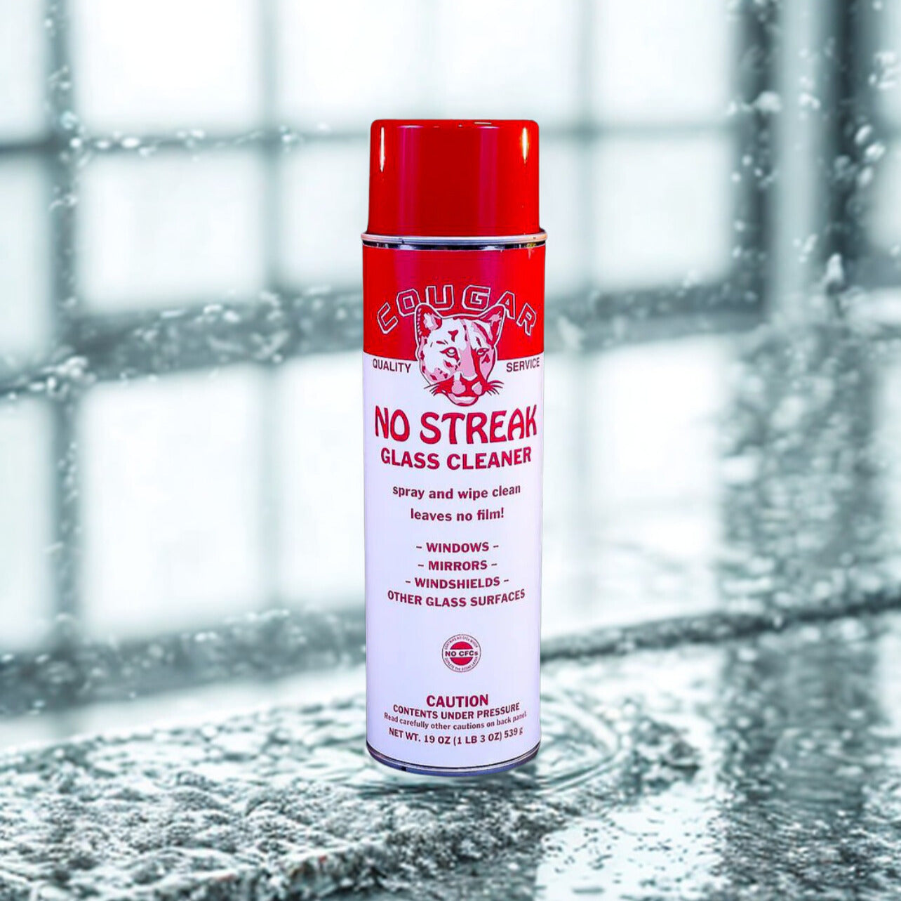 Cougar Glass Cleaner No Streak 19 Oz.
