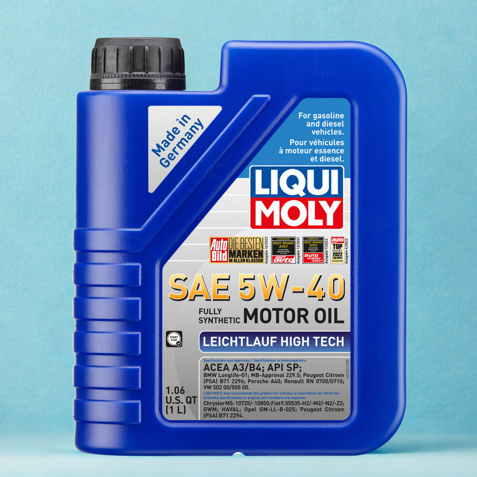 Liqui Moly Synthetic Motor Oil SAE 5W-40 Leichtlauf High Tech 5 L.