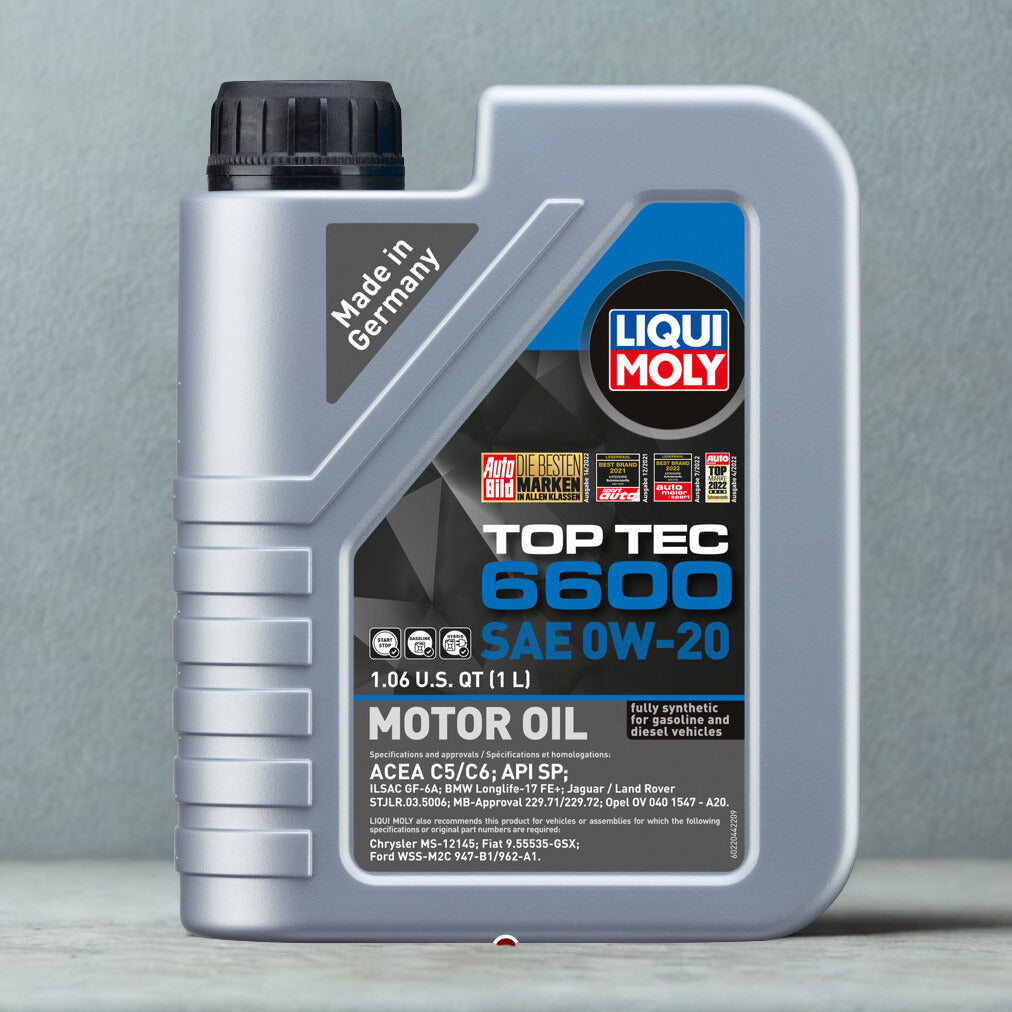 Liqui Moly Synthetic Motor Oil Top Tec 6600 SAE 0W-20 5 L.