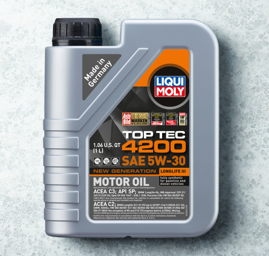 Liqui Moly Synthetic Motor Oil Top Tec 4200 SAE 5W-30 5 L.