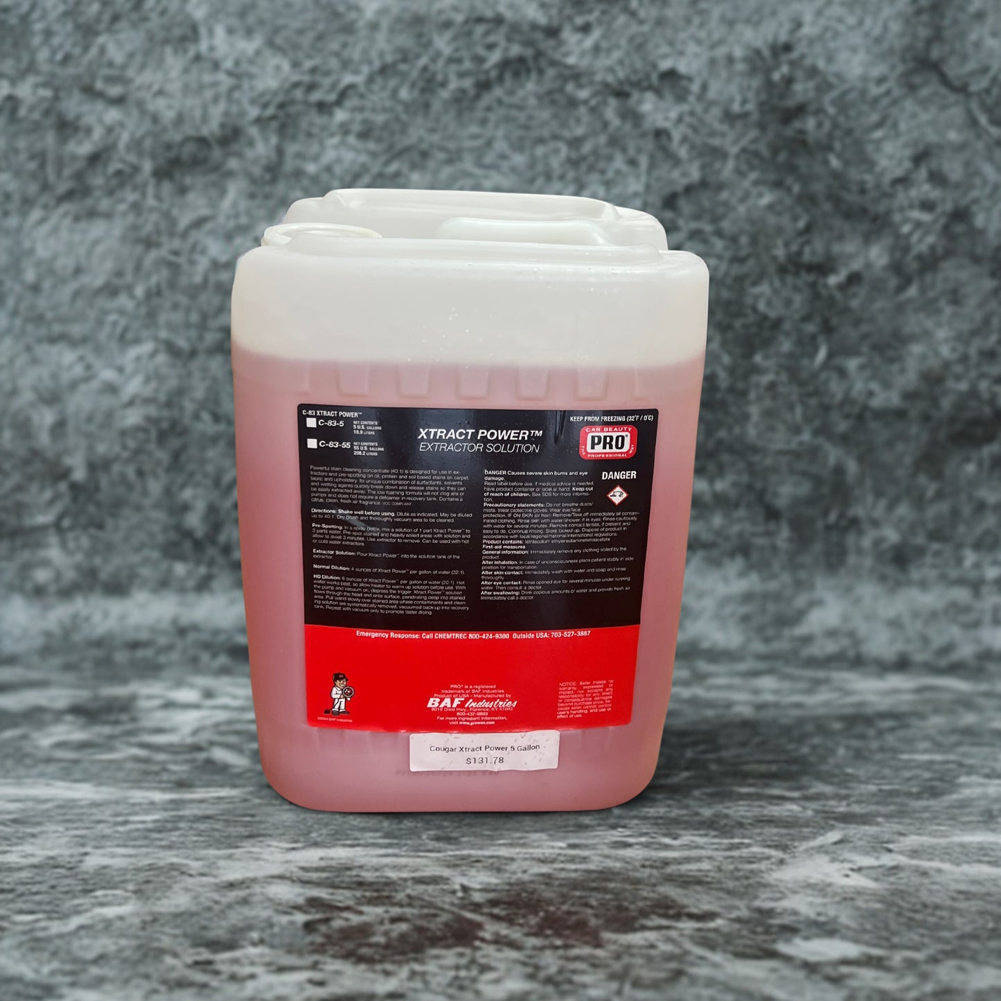 Pro Xtract Power Degreaser Concentrate Extractor Solution 1 Gallon