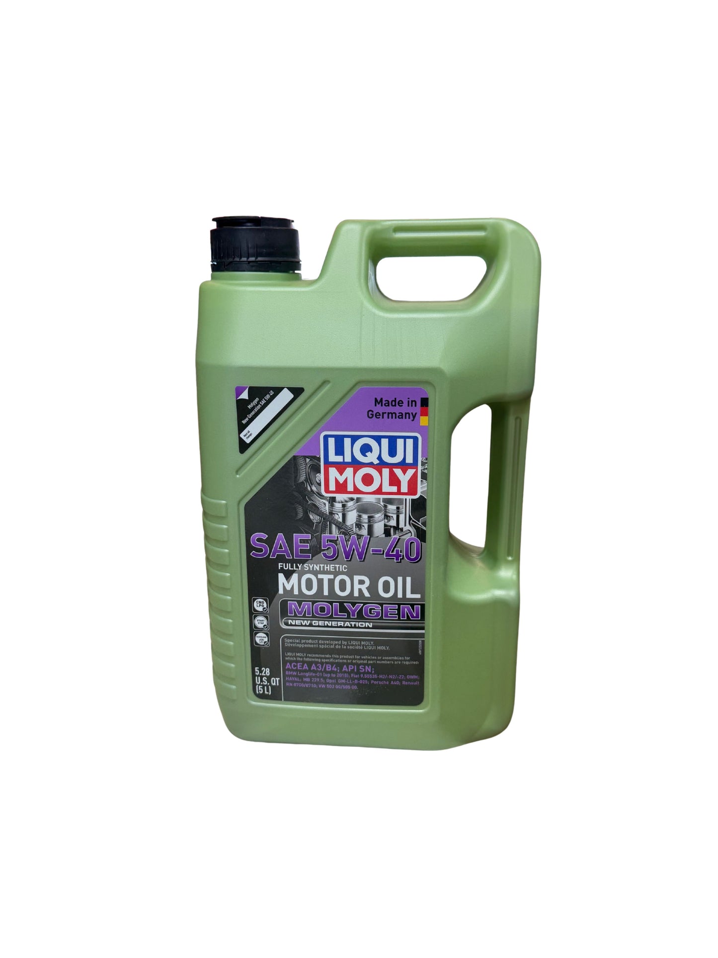 Liqui Moly Synthetic Motor Oil Molygen SAE 5W-40 5 L.