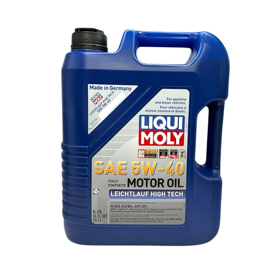 Liqui Moly Synthetic Motor Oil SAE 5W-40 Leichtlauf High Tech 5 L.