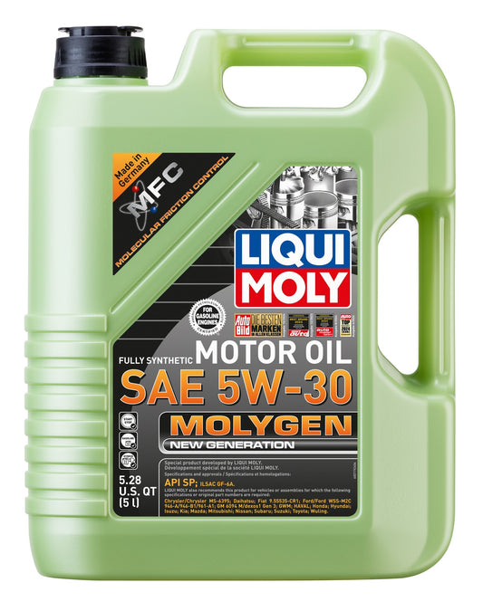 Liqui Moly Full Synthetic Motor Oil  SAE 5W-30 Molygen New Generation 5L
