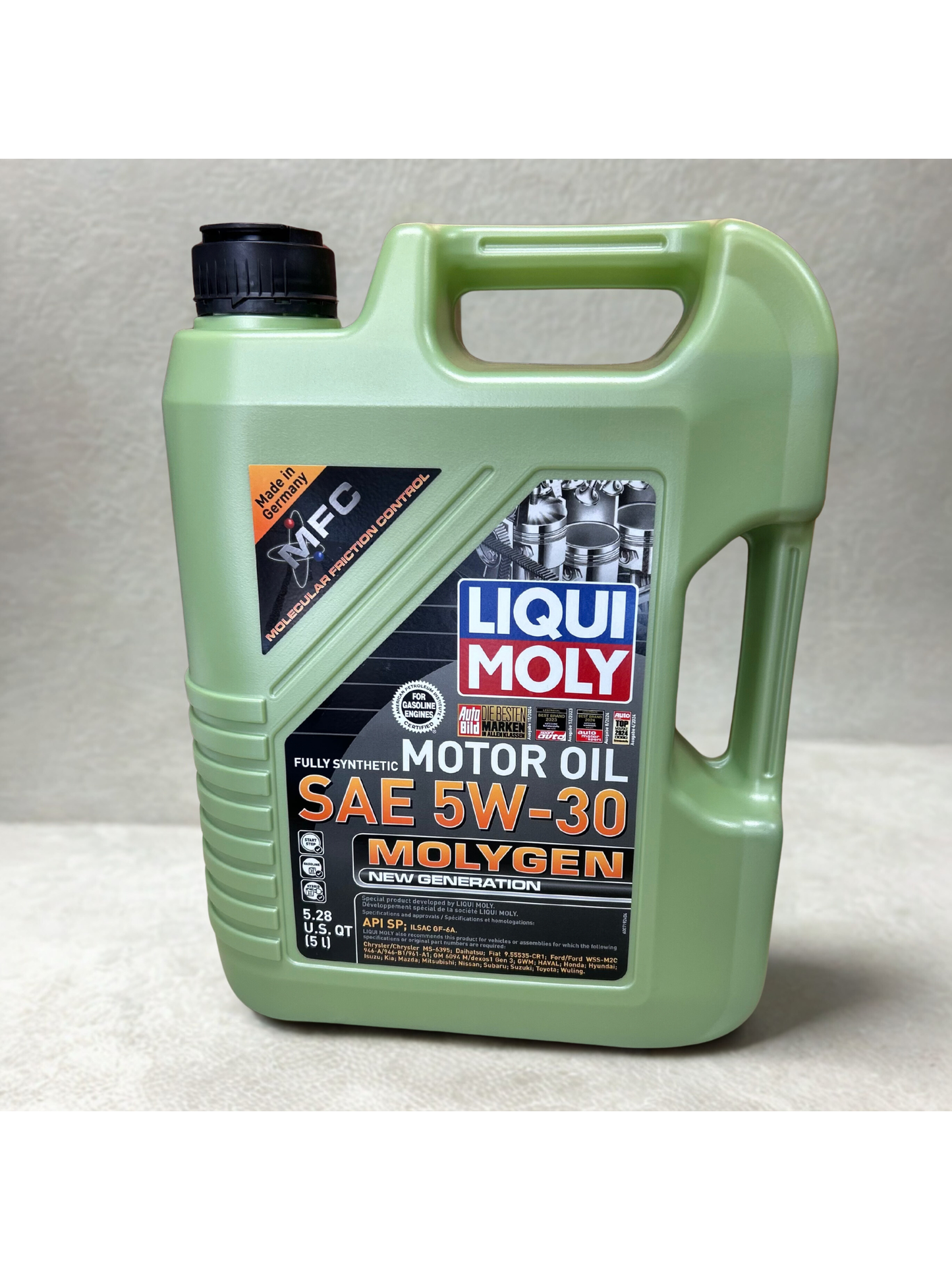 Liqui Moly Full Synthetic Motor Oil  SAE 5W-30 Molygen New Generation 5L