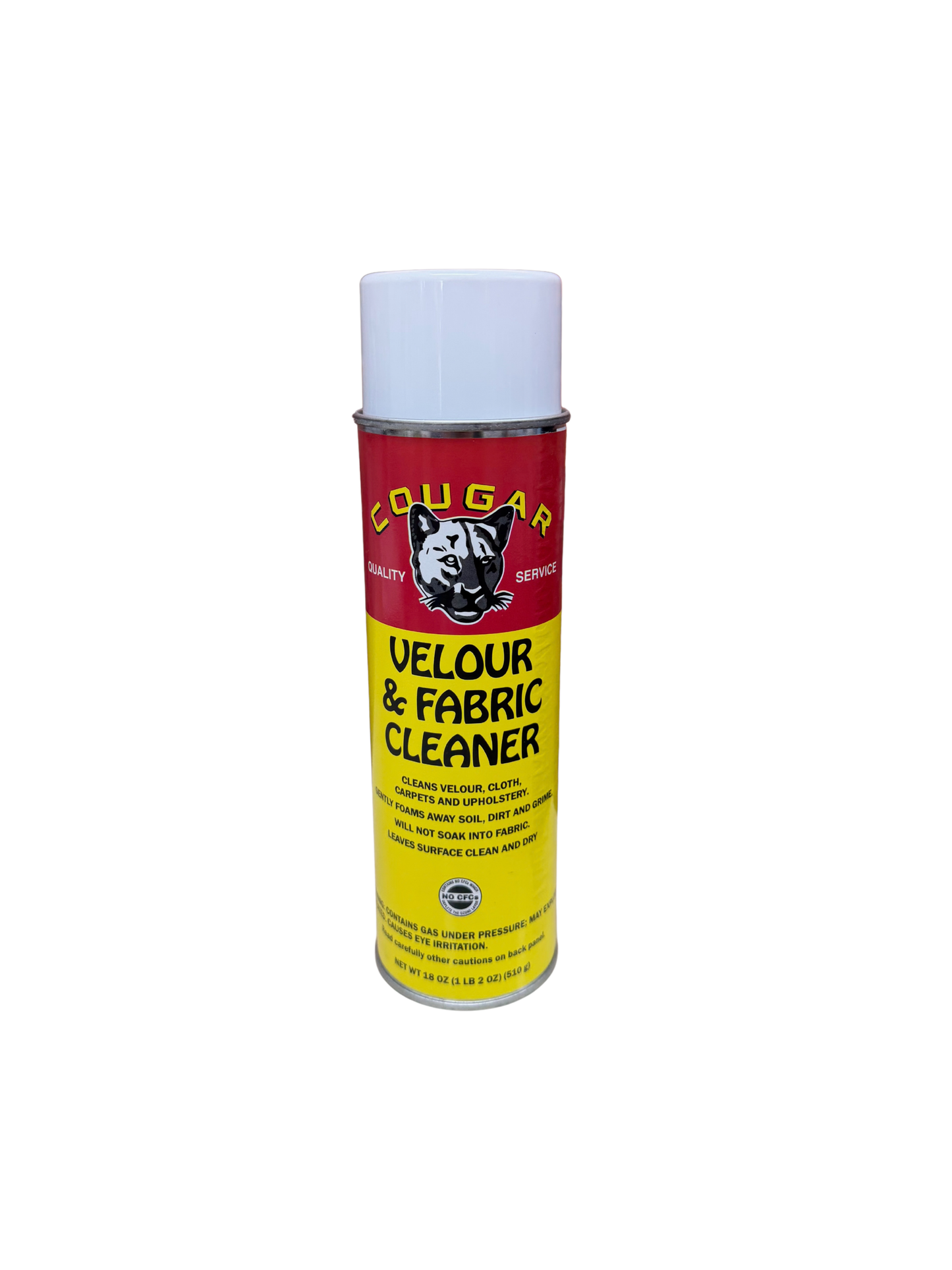 Cougar Velour & Fabric Cleaner Cloth, Upholstery & Carpets 18 Oz.