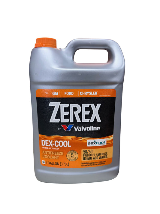 Zerex Dex-Cool Antifreeze Orange 50\50 Pre-diluted GM/Ford/Chrysler 1 Gallon